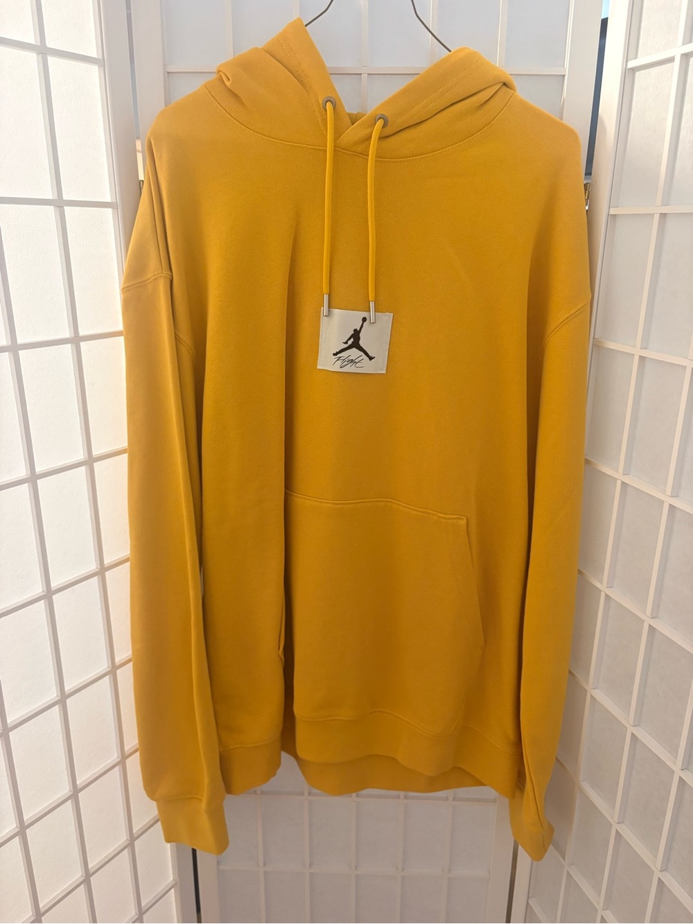 Jordan Men's Mustard Yellow Pullover Hoodie
